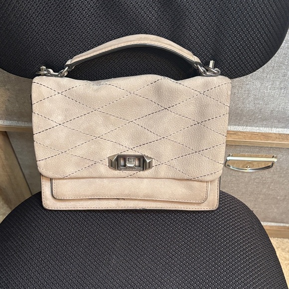 Rebecca Minkoff Beige Quilted Shoulder Bag - Picture 1 of 7